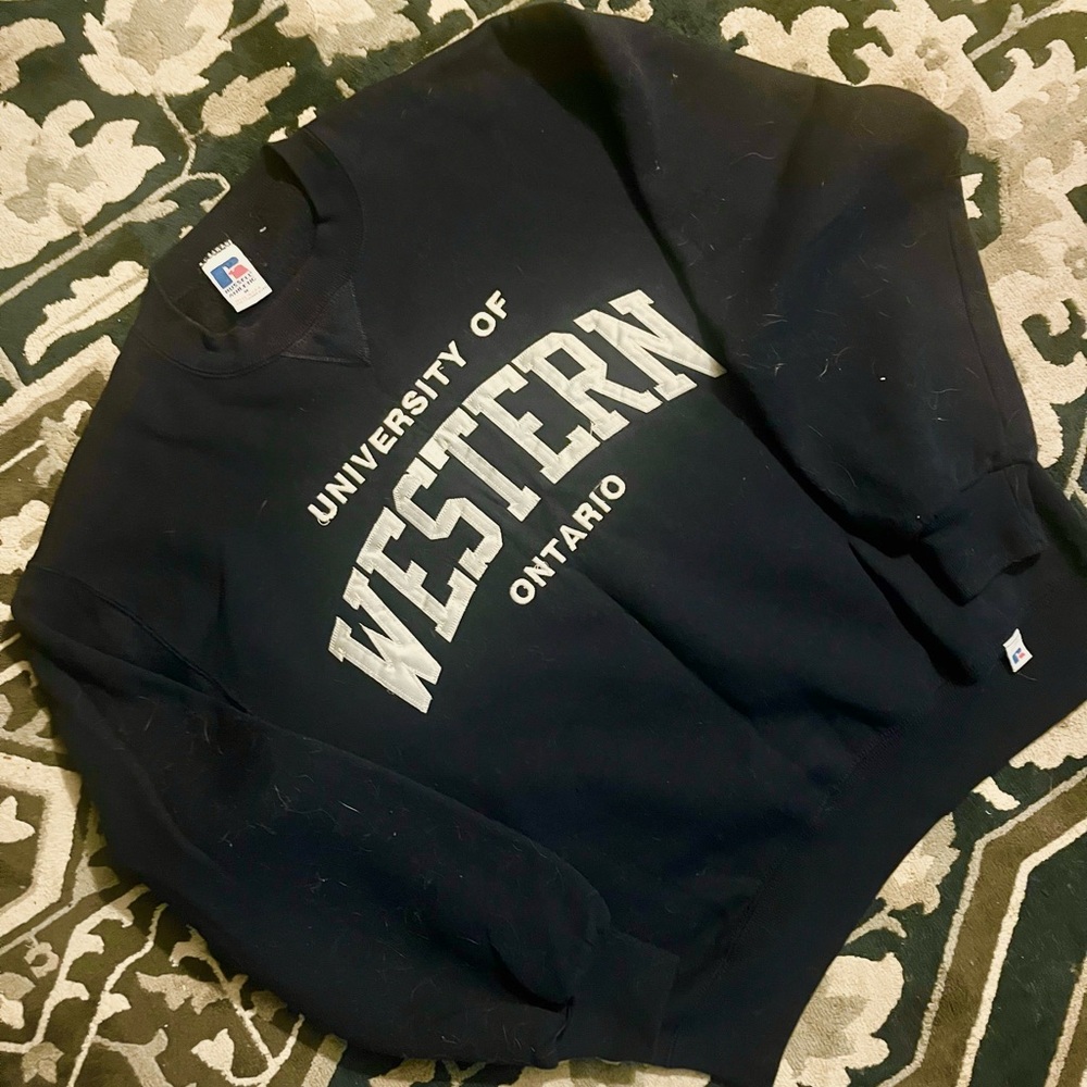 Russell Athletic Dark Crewneck with University Print